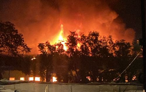 PRAJ COMPANY FIRE: पुण्यातील मुळशीत अग्नितांडव; प्राज कंपनीला भीषण आग