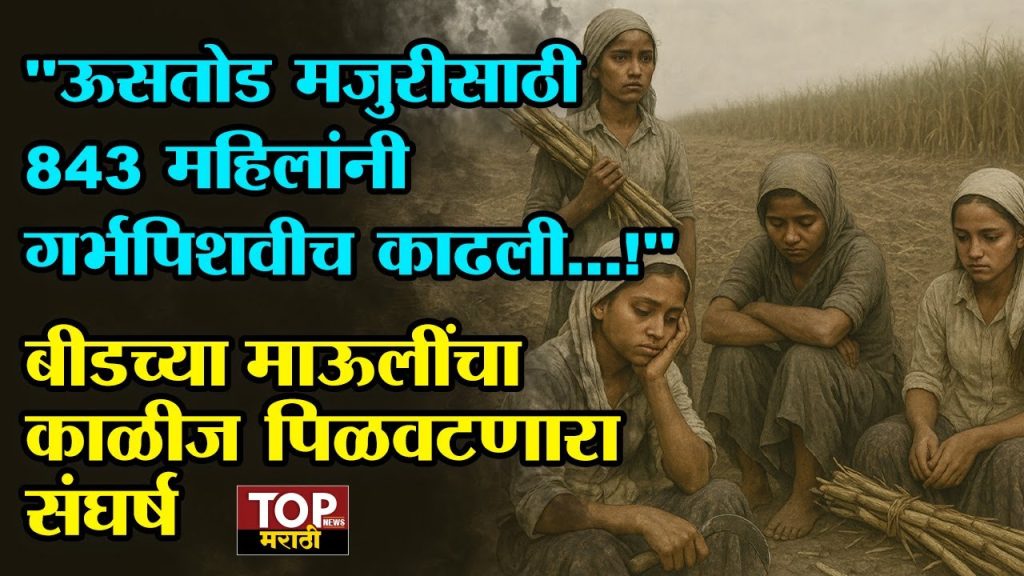 BEED SUGARCANE WOMEN WORKER: पोटासाठी जीवाचं रान करणाऱ्या ऊसतोड मजुरांचा संघर्ष अजूनही संपलेला नाही.BEED SUGARCANE WOMEN WORKER