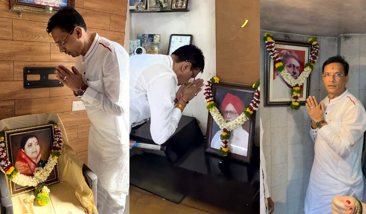 PMC ELECTION GANESH BIDKAR  महापालिका निवडणुकीच्या रणधुमाळीत प्रचार, बैठका आणि राजकीय गणिते सुरू असताना प्रभाग क्रमांक 24 ड चे उमेदवार तथा माजी सभागृह नेते गणेश बिडकर(PMC ELECTION GANESH BIDKAR) यांनी जिव्हाळ्याच्या नात्यांना प्राधान्य देत आज पुणे(PUNE)शहराच्या राजकीय आणि सामाजिक जीवनात महत्त्वपूर्ण योगदान देणाऱ्या दिवंगत नेत्यांच्या कुटुंबीयांची भेट घेत संवाद साधला.